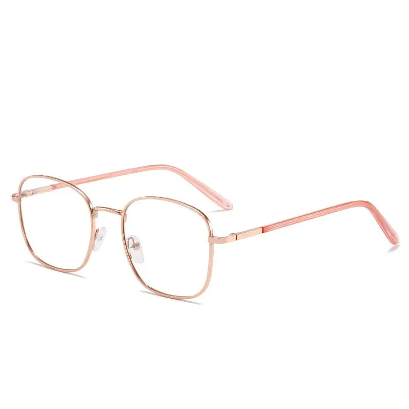 CG2 Metal Square Photochromic Glasses — Rose Gold option