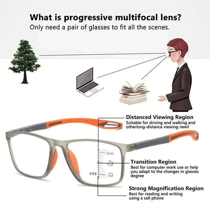 Men's Progressive Reading Glasses UAE — view 9