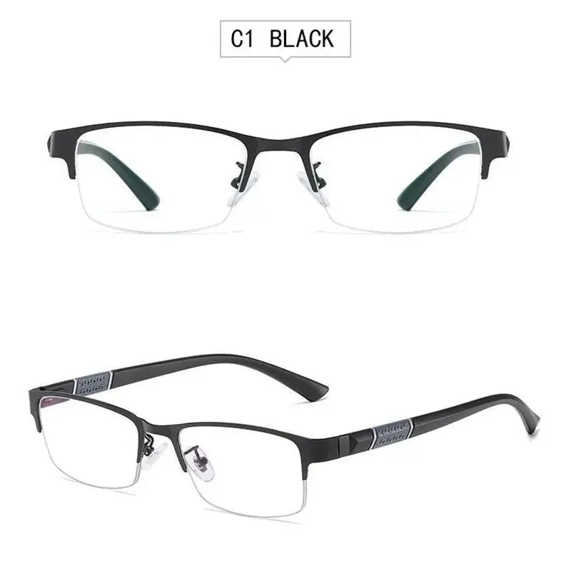 Half-Rim Metal Reading Glasses — view 1