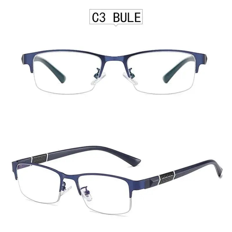 Half-Rim Metal Reading Glasses — view 2