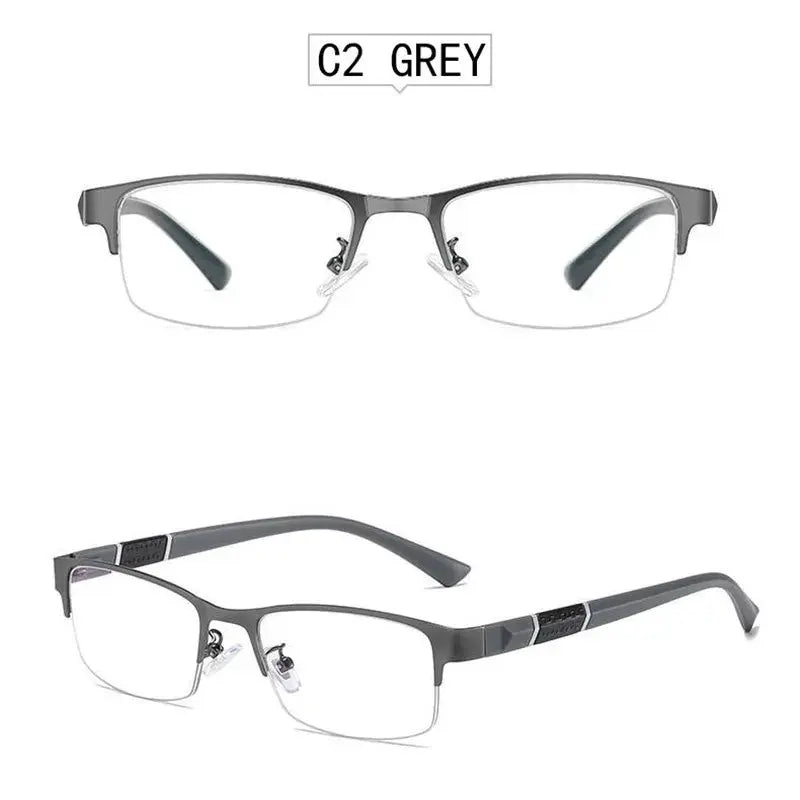 Half-Rim Metal Reading Glasses — view 3