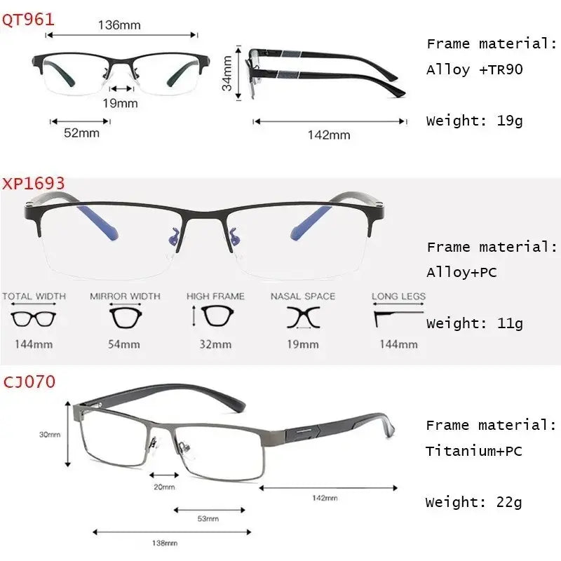 Half-Rim Metal Reading Glasses — view 5