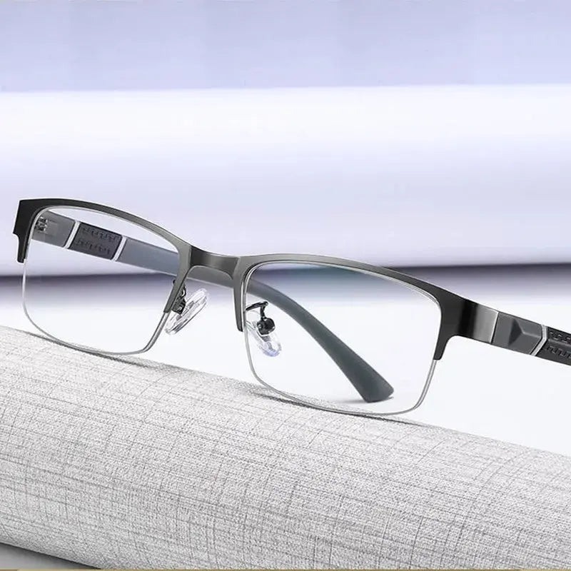 Half-Rim Metal Reading Glasses — view 8