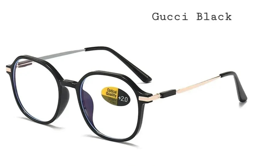 Round Geometric Reading Glasses — view 2