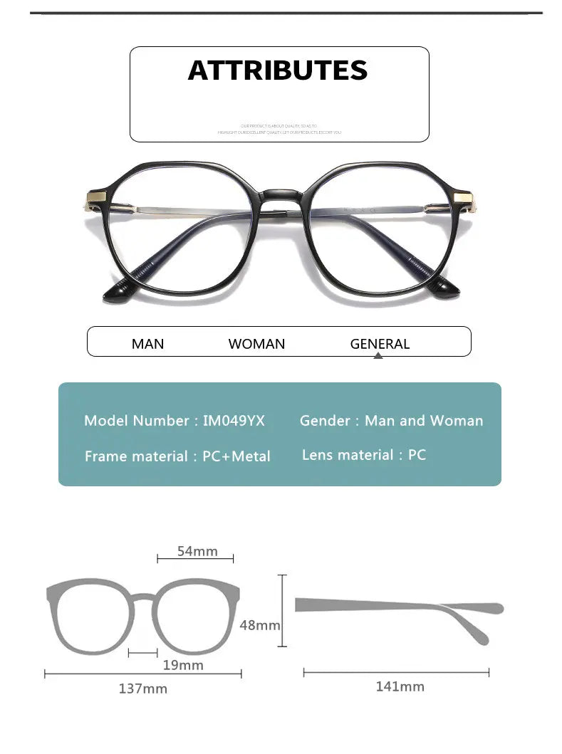 Round Geometric Reading Glasses — view 8