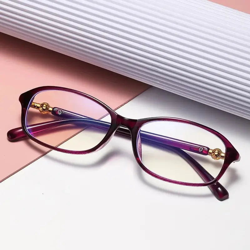 Oval Anti-Blue Light Reading Glasses — view 1