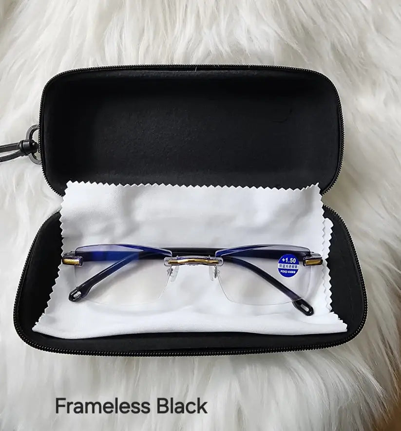 Rimless Blue Light Reading Glasses — view 1