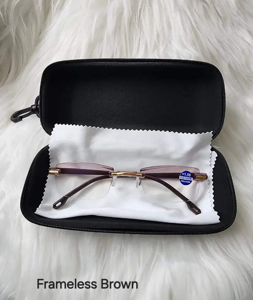 Rimless Blue Light Reading Glasses — view 2