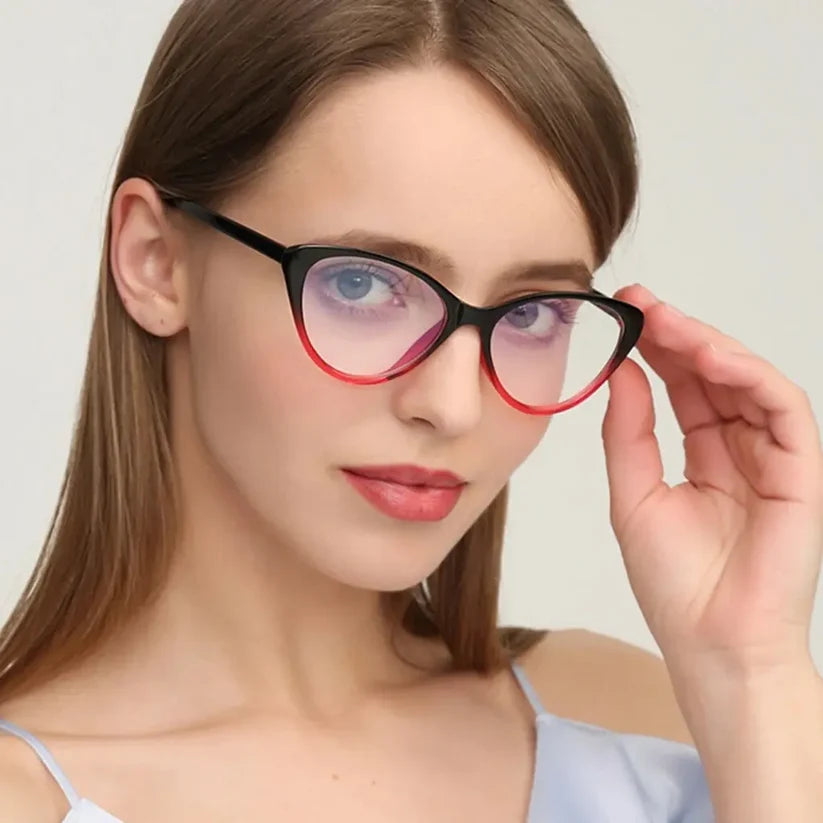 Vintage Cat Eye Anti-Radiation Glasses for Women — view 3