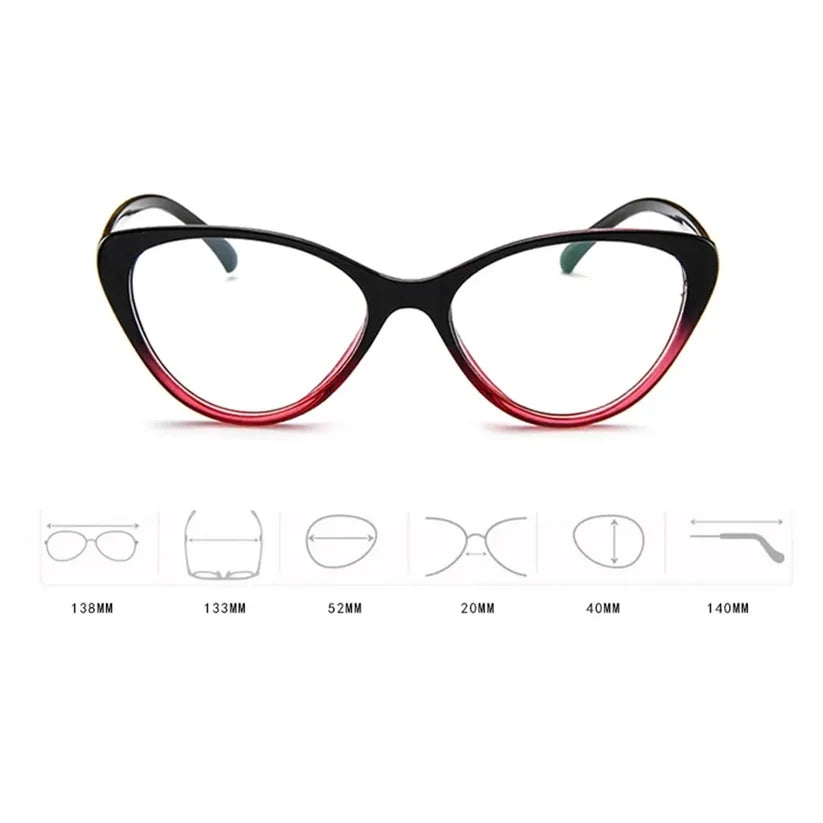Vintage Cat Eye Anti-Radiation Glasses for Women — view 5