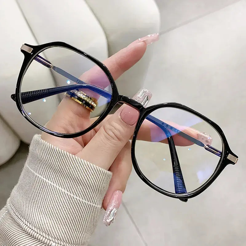 Pink Round Anti-Radiation Glasses — view 2