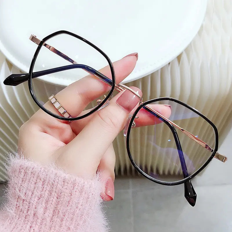 Geometric Metal Anti-Radiation Glasses — view 1