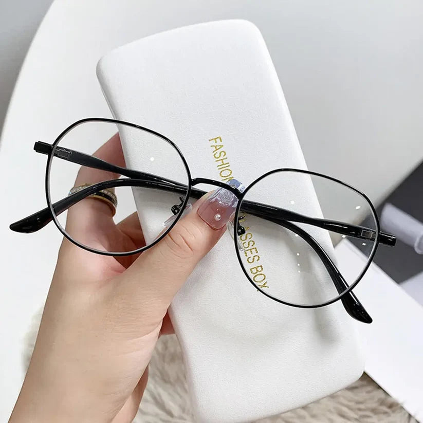 Round Metal Anti-Radiation Glasses — view 1
