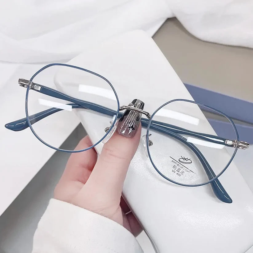 Round Metal Anti-Radiation Glasses — view 2