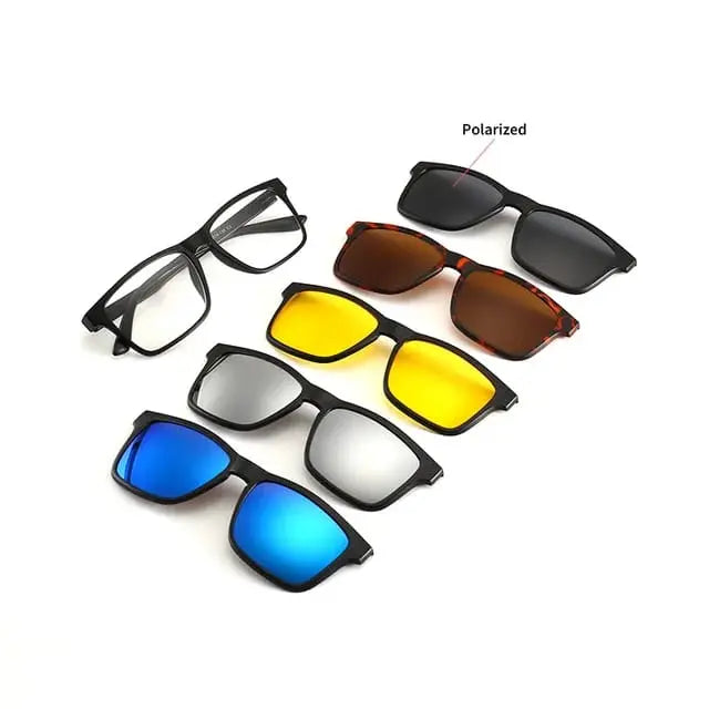 5-in-1 Magnetic Clip-On Sunglasses UAE — view 2
