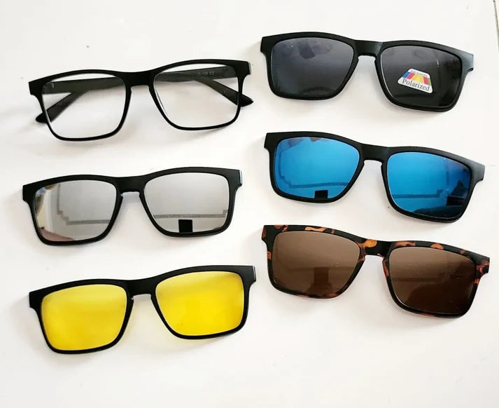 5-in-1 Magnetic Clip-On Sunglasses UAE — view 5