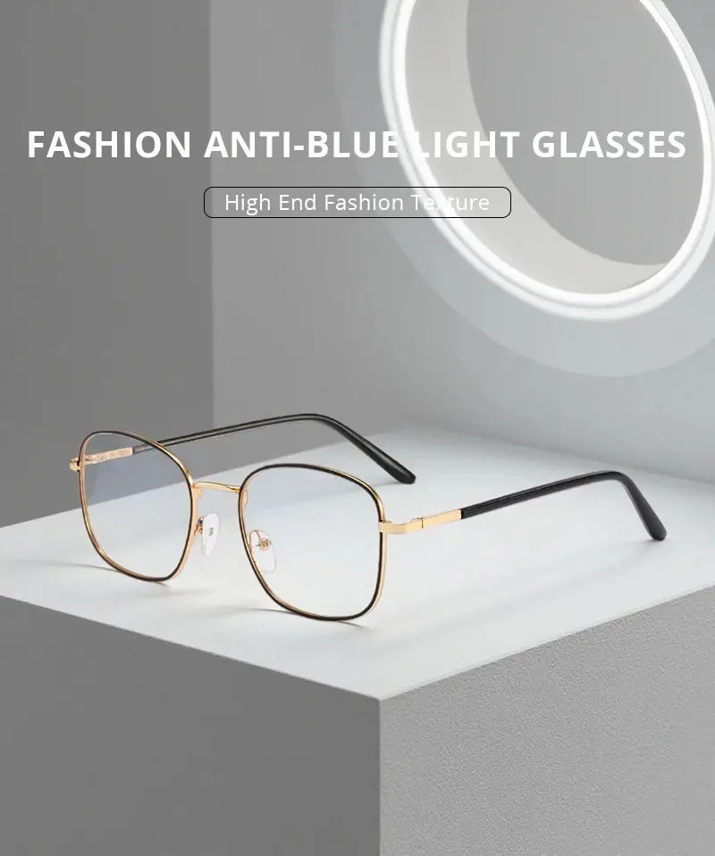 CG2 Metal Square Photochromic Glasses — Gold option