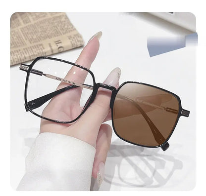 GU8 Square Photochromic Glasses — Black option