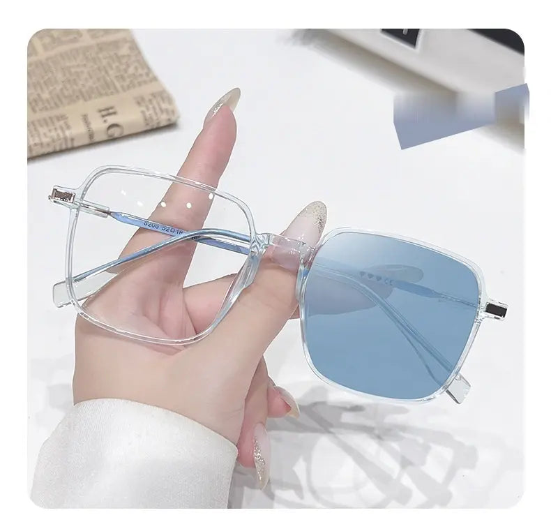 GU8 Square Photochromic Glasses — Blue option