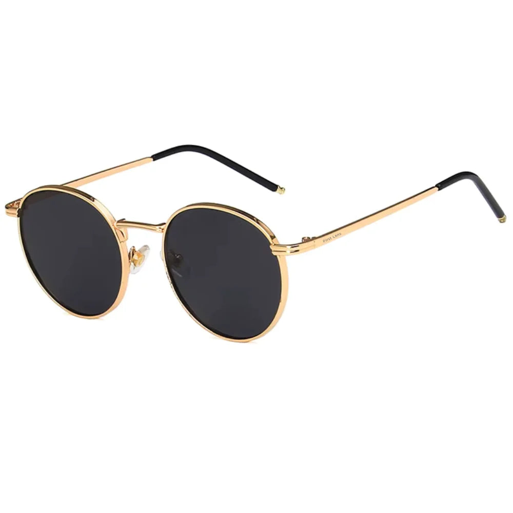 SU1 Gold Round Sunglasses — supplier detail view 1