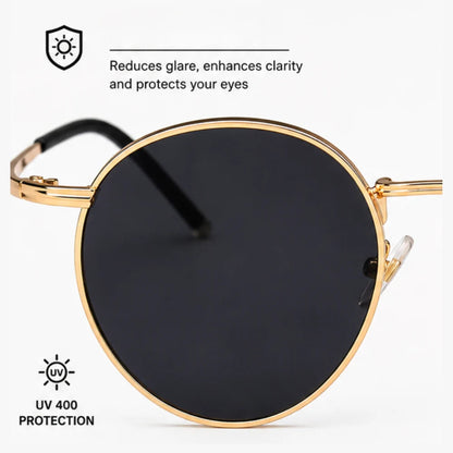 SU1 Gold Round Sunglasses — supplier detail view 6