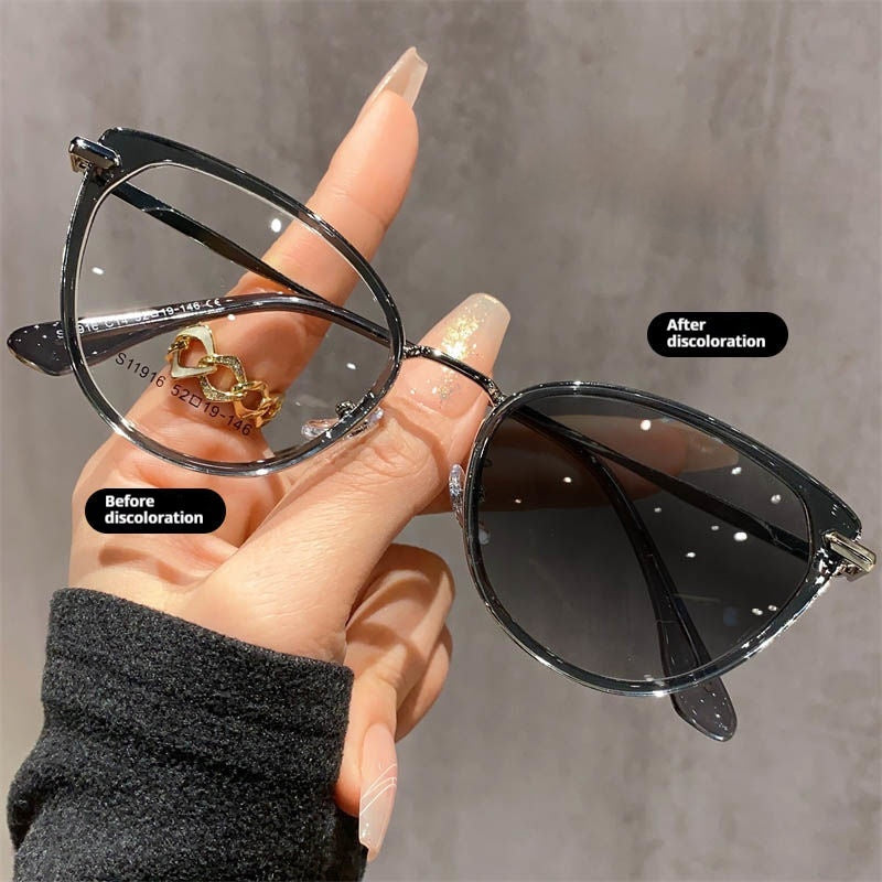 U10 Cat-Eye Photochromic Glasses — Gray option